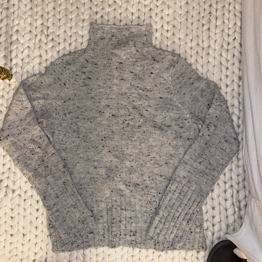 Grey madewell turtleneck sweater